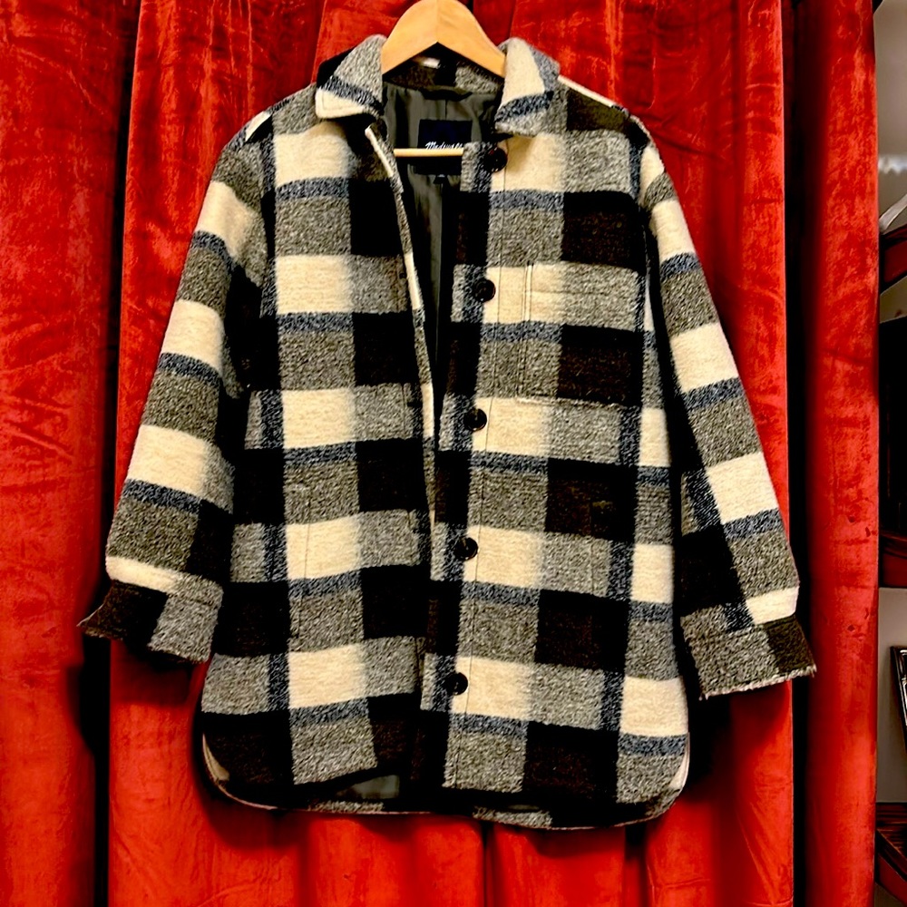 Madewell wool blend shirt jacket